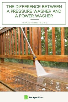 the differences between pressure washer and power washer by back yard boss book review