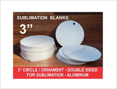 white round plates with holes for sublimation