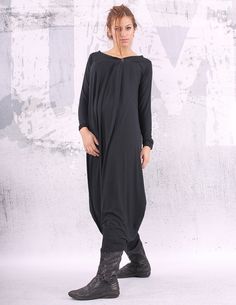 Black loose maxi dress / plus size dress / oversized by urbanmood, $85.00 Lavender Aura, Oversize Dress, Long Sleeved Dress, Loose Maxi Dress, Oversized Dress, Sleeved Dress, Plus Size Maxi Dresses, Loose Dress, Plus Size Dress