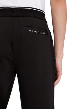 Relaxed yet luxe, these cotton-blend logo joggers are must-have for laid-back weekends and casual days of running errands. Elastic waist Side-seam pockets 95% cotton, 5% elastane Hand wash, dry flat Imported Men's Clothing Armani Exchange Logo, Exchange Logo, Fleece Joggers, Armani Exchange, Running Errands, Men's Clothing, Mens Short, Elastic Waist, Cotton Blend