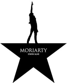 a person standing on top of a star with the words,'morparty staying alive '