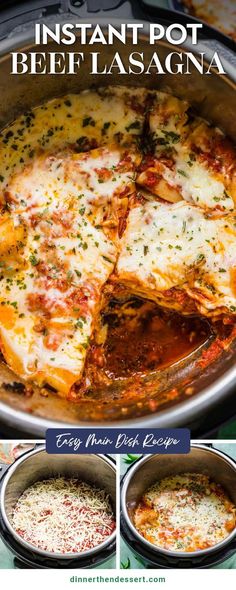 the instructions for how to make an italian lasagna casserole with cheese