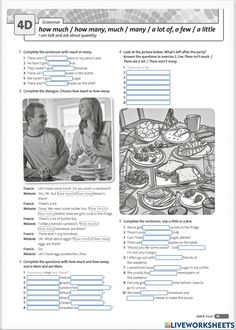 the worksheet is filled with pictures and words to help students understand what they are doing