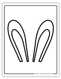 a black and white drawing of two scissors in the shape of a pair of scissors