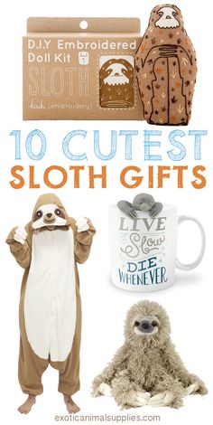 the top 10 cutest sloth gifts for kids to give them this christmas season