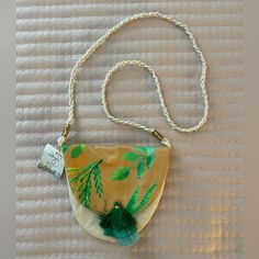 “Augus” Crossbody Bag - Such A Beachy Vibe To It - Handmade In Nicaragua Bought At A Boutique Called Augus - Great Quality, Never Been Used Before!! #Beach #Coastal #Granddaughter #Nicaragua #Boutique Eco-friendly Green Crossbody Bag, Green Pouch Shoulder Bag For Summer, Green Shoulder Bag With Adjustable Strap For Vacation, Green Beach Bag With Removable Pouch For Vacation, Summer Crossbody Shoulder Bag As Gift, Green Satchel Beach Bag For Summer, Summer Crossbody Bag As A Gift, Bohemian Beach Bag With Detachable Strap, Beach Bohemian Bag With Detachable Strap