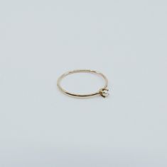 Mini Pearl Ring, Pearl Stacking ring, Single pearl ring, Pearl Solitaire band, small pearl ring, gold pearl band, dainty pearl ring