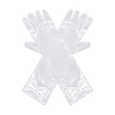 PRICES MAY VARY. What you can get: You will get a pair of white princess gloves.Our white gloves are decorated with a beautiful bow, bring a refined feeling to the appearance of the gloves. Adjustable Size: our satin princess gloves measures approximately 11.4 inches from fingertips to the end of the glove, with a width of approximately 3.35 inches at the end. It is suitable for your daughter to wear and is a beautiful white bow glove. Wide Range of Applications: Our princess white gloves are suitable for most occasions, perfect for Halloween, birthday parties, school dances, costume parties,cosplay.The dress up gloves are a great accessory for any party occasion! Great for Gift: Our white gloves costume princess are a beautiful accessory, the bow on the top of the gloves adds a touch of e Princess Gloves, Halloween Birthday Parties, Bow Gloves, Costume Princess, Baby Costumes Girl, White Costume, Gloves White, Costume Gloves, White Costumes