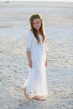 Jane Eyre White Full Length Dress – Woodmouse And Thistle Baptism Dresses, Girls First Communion Dresses, Girls Baptism Dress, Lds Baptism, Baptism Ideas, Sew Simple, Girls White Dress, Photos Inspo, First Communion Dresses