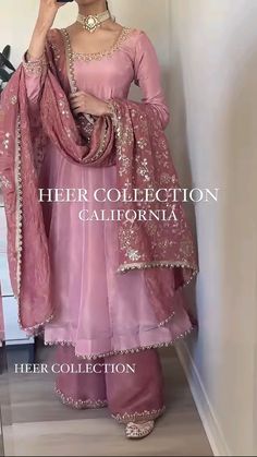 Long Gown With Dupatta, Gown With Dupatta, Trendy Outfits Indian, Traditional Indian Dress, Casual Indian Fashion, Desi Fashion Casual, Pakistani Fancy Dresses, Sleeve Gown, Indian Dresses Traditional