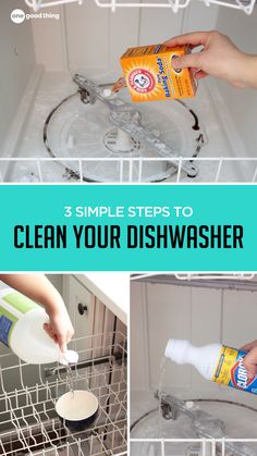 3 simple steps to clean your dishwasher