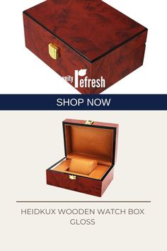 Storage for a single watch - Clean and modern design - Wooden watch box - Size 7.3''L x 5.3''W x 3.3''H (18.5 x 13.5 x 8.5 cm) Luxury Jewelry Storage Box, Rectangular, Rectangular Watch Accessories In Original Box For Gift, Rectangular Watch Accessories With Original Box For Gift, Rectangular Watch Accessories With Original Box For Gifting, Timeless Watch Accessories For Gift, Brown Rectangular Dial Watch Accessories As Gift, Brown Rectangular Dial Watch Accessories For Gifts, Brown Watch Accessories Box As Gift, Brown Watch Accessories With Rectangular Dial For Gifts