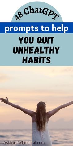 If you want to improve your life and be your best self, start by quitting habits that are limiting your ability to achieve your full potential. Click through to find all the ChatGPT prompts that can help you quit unhealthy habits and adopt healthy habits and routines. Quitting unhealthy habits is the only way to keep moving ahead on your path to personal growth and development and achieve happiness in your day to day life. Habits And Routines, Unhealthy Habits, Habit Stacking, Habit Formation, Be Your Best Self, Can You Help Me, Emotional Awareness, Changing Habits, Happier Life