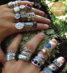 Maximalist Silver Jewelry, Maximalist Jewelry, Hippie Rings, I Love Jewelry, Girly Jewelry