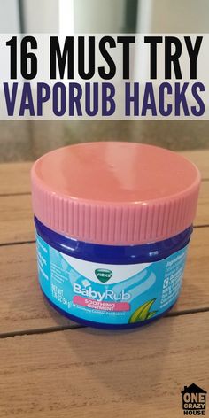 You will want to try these surprising and unique Vicks VapoRub hacks and uses. Vicks VapoRub is not just for coughs and colds. Vapor Rub Uses, Coldsore Remedies Quick, Vicks Vapor Rub, Vicks Vapor, Vicks Vaporub Uses, Uses For Vicks, Vapor Rub, Crazy House, Home Remedy For Cough