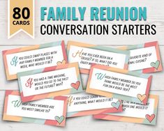 the family reunion conversation starter cards