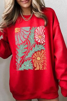 Distressed Boho flower Graphic Fleece Sweatshirts.Unisex Crew Neck Long Sleeve Sweaters Knits.Crafted from premium materials, tailored to your lifestyle, ensuring a comfortable fit for any occasion.Family Group Uniforms Birthday Party Gift Concert Festival Events.High Quality Direct To Film Printed Graphic Design.50%COTTON,50%POLYESTERNICARAGUAMade In: Nicaragua Purple Relaxed Fit Sweatshirt With Graphic Print, Purple Cotton Sweatshirt With Graphic Print, Retro Multicolor Graphic Print Sweatshirt, Retro Purple Long Sleeve Sweatshirt, Purple Printed Crew Neck T-shirt, Long Sleeve Sweaters, Wrap Shoes, Concert Festival, Pullover Cardigan