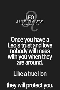 the quote for leo and leo, which is written in white on a black background