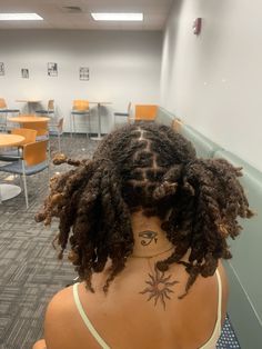 two strand twists locs ponytails Two Loc Ponytails, Locs Two Ponytails, Two Strand Locs Styles, Locs Two Buns, Locs Two Strand Twist Styles, Twist Locs Two Strand, Locs And Tattoos, Two Strand Ponytail Locs, Loc Twist Out