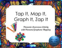 a sign that says tap it, map it, graph it, zap it