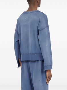 Maison Margiela Handwritten Cotton Sweatshirt - Farfetch City Shorts, Balenciaga Triple S, Dress Watch, Custom Watch, Summer Beach Wear, Short Suit, Light Jacket, Jacket Style, Jean Coat