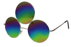 THIRD EYE SUNGLASSES RAINBOW ~~ Trippy Lights! Sunglasses Have Evolved, so be Different!! My Third Eye Sunglasses are carefully hand made with protecting your energy in mind. Key Features: * Made in the U.S.A. * Polarized Mirrored Lenses * Rainbow Multi-Color Reflective Lens * 100% UV400 Protection for Your Eyes! * New Sturdy & Perfect Weight-Balance Design * Heavy Duty Nose Guards for Comfortable Fit My Third Eye Sunglasses are truly made with love, mindfulness and gratitude that I put into eve Protecting Your Energy, Third Eye Sunglasses, Round Sunglasses Men, Colored Mirror, Uv400 Sunglasses, Metallic Party, Clip On Sunglasses, Color Lenses, Rainbow Pride