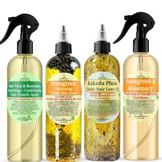 Overly Sensitive, Pure Castor Oil, Aloe Vera Powder, Hair Growth Spray, Boost Hair Growth