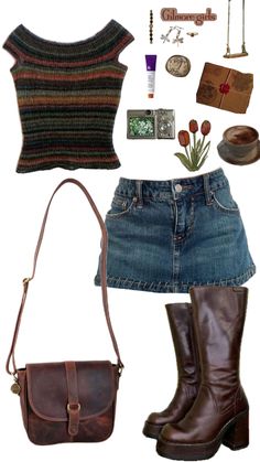 Book Outfit Ideas, 2000s Core, How To Have Style, Outfit Ideas Spring, Mode Hippie, Earthy Outfits, Swaggy Outfits, Look Book, Mode Inspo