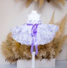 White Purple Dress, Floral Baby Dress, First Birthday Gown, Graduation Gown, Girl Dress, Flower Girl Dress, Puffy Infant Dress, Baptism Dress, Cake Smash, Special Occasion, Summer Dress, Summer Baby Dress, Pageant Dress Tutu puffy baby girl dress have very original fashionable design and made of high-quality organza  and tulle will be perfect for any celebration... birthday, wedding, parties, Christmas, photography, Valentine's Day, dance, evening, flower girl  dress, ball gown, festivals wear, Gown Graduation, Birthday Gown, Fairy Princess Costume, Baby Birthday Dress, Baby Summer Dresses, Dress Tutu, Graduation Gown, Celebration Birthday, Baptism Dress