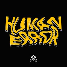 the word hunk'n essex written in yellow and black on a black background