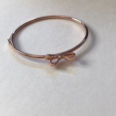 Kate Spade Rose Gold Bow Bracelet... Brand New! Elegant Rose Colored Bracelet, Chic Rose Gold Bracelet For Gift, Elegant Pink Kate Spade Jewelry, Kate Spade Feminine Wedding Jewelry, Feminine Kate Spade Jewelry For Wedding, Feminine Kate Spade Wedding Jewelry, Kate Spade Bangle For Party, Kate Spade Party Bangle Jewelry, Kate Spade Party Bangle