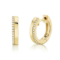 0.08ct 14k Yellow Gold Diamond Huggie Earring Mens Diamond Jewelry, Yellow Gold Diamond Earrings, Gemstone Diamond Ring, Diamond Huggie Earrings, Diamond Huggies, Diamond Fashion Rings, Diamond Bangles Bracelet, Gold Diamond Earrings, Men Diamond Ring