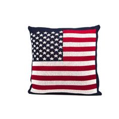 an american flag pillow on a white background