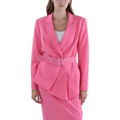 Manufacturer: Tahari ASL Suggested Price: $229.00 Condition: Style Type: Pant Suit Collection: Tahari ASL Sleeve Length: Closure: Material: 96% Polyester/4% Elastane Fabric Type: Polyester Specialty: Textured P2800870-2826991The original manufacturer will not honor its Limited Warranty for this product. Chic Blue V-neck Pantsuit, Suit Collection, Pant Suit, Elastane Fabric, Suit Separates, Double Breasted Blazer, Work Pants, Online Accessories, 8 M