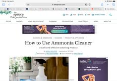 the website is showing how to use an armoria cleaner for cleaning furniture and other household items