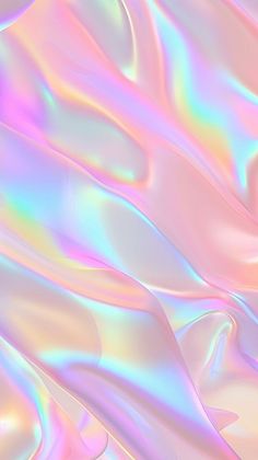 an abstract background with pastel colors and wavy lines in pink, blue, green, yellow and white