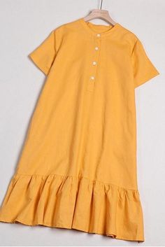 Name: Women's Organic Casual Solid Linen Dresses Fabric: Fabric has no stretchSeason: Spring .Summer .FallType: DressSleeve Length: Short sleeveColor: Yellow .Orange .NaturalDressesLength: KneelengthStyle: CasualMaterial: 100% LinenSilhouette: Loose Model Size: Height:175 cm B/H/W:79/60/90 cm Size MFree Size:please let me know your body size (Height .Weight .Bust .Waist .Hip) . so I can give some advice. Shoulder Width:43 cm . Bust:114 cm . Length:97 cm .Sleeve Length:19 cm Linen Dresses, Body Size, Pure Color, Yellow Orange, Dress Fabric, Tunic Tops, Let Me, Spring Summer, Sleeve Length