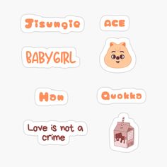 Get my art printed on awesome products. Support me at Redbubble #RBandME: https://www.redbubble.com/i/sticker/SKZOO-han-quokka-stray-kids-Han-jisung-by-myskzhaven/146995151.EJUG5?asc=u Han Quokka, Stray Kids Han Jisung, Stray Kids Han, Pop Stickers, Baby Squirrel, Skz In Cute, Music Mood