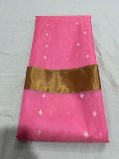 Chanderi Handloom Saree Handloom Saree, Pink Blouse, Saree