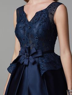 Ball Gown Peplum Quinceanera Formal Evening Dress V Neck Sleeveless Floor Length Lace with Bow(s) Beading Blue Quinceanera, Dresses Quinceanera, Formal Evening Dress, فستان سهرة, Prom Dresses Ball Gown, Wedding Bridesmaid Dresses, Formal Evening Dresses, Quinceanera Dresses, Celebrity Dresses