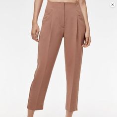 Aritzia Wilfred Chambery Pants In Nutmeg Size 00. Brand New Without Tags! Not Worn, No Flaws. Excellent Condition Like New. $148 Retail Price! Nutmeg Size 00 Waist 12.5" Rise 10.5" Inseams 23.5" Tailored Pink Summer Bottoms, Tailored Pink Pants For Fall, Pink Tapered Leg Bottoms For Fall, Tapered High Waist Pants For Spring, Pink Fitted Bottoms With Welt Pockets, Pink High Waist Pants For Work, Pink Fitted Straight Leg Dress Pants, Fitted Pink Dress Pants With Straight Leg, Fitted Pink Straight Leg Dress Pants