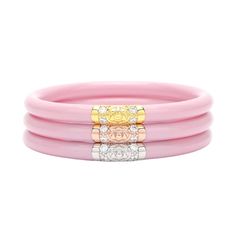 Three Kings All Weather Bangles® (AWB®) - Pink | Bangle Bracelets for Women | BuDhaGirl Pink Bangles, Bangle Box, We Three Kings, Black Bangle, Gold Lotus, Dark Material, Tsa Approved, Serenity Prayer, Three Kings