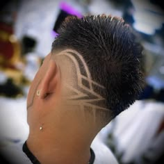 Side Design Haircut Men, Men Hair Designs Lines Fade Haircut, Fade Designs Mens Lines, Mens Hair Designs, Free Style Design Haircut, Undercut Designs Men, Fade Designs Boys, Little Boy Haircut Design On Side, Boys Haircut With Design On Side