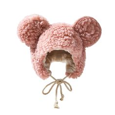 PRICES MAY VARY. Cute Earflap Beanie Cap - This soft cute ears hat makes you lovely and more special. Earflap hood skull caps, protect your head face and ears. Size - One size fits most, drawstring closure, cute big bear's ears design, warm women's animal hat, covers your ears and face to protect against cold winds, lightweight, warm and lovely. Ultra Soft - The earflap hoodie hat is made of high quality berber fleece, featuring ultra soft, fluffy, light and super cute. Skin-friendly, all day co Bear Ear Beanie, Ear Beanie, Earflap Beanie, Plush Hat, Ear Cap, Faux Fur Hat, Soft Winter, Animal Hats, Bear Hat