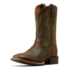 PRICES MAY VARY. ATS technology provides ergonomic support on uneven terrain Removable Pro Performance insole for cushioning and shock absorption Duratread sole is extremely durable while still letting your foot flex Six-row stitch pattern Wide square toe Ariat Outfit, Country Cowboy, Big Country, Men’s Boots, Mens Cowboy, Green Fits, Mens Cowboy Boots, Leather Cowboy Boots, Western Boot