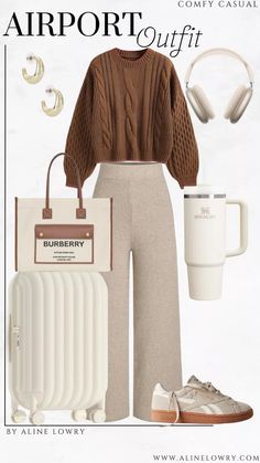 Amazon Airport Outfit- comfy neutral outfit