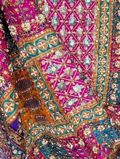 Buy Handwork Pakistani Silk Dupatta HC13 at PinkPhulkari California Phulkari Pants, Lucknowi Kurta, Patiala Salwar Suits, Bridal Dupatta, Pearl Work, Phulkari Dupatta, Chikankari Suits, Velvet Shawl, Beads Embroidery