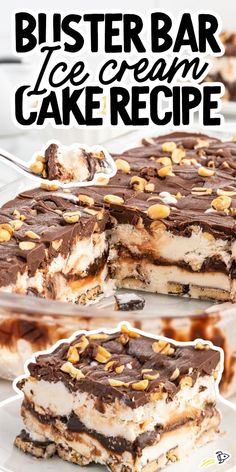 Buster Bar Ice Cream Cake Drumstick Ice Cream Cake, Peanut Buster Bar Ice Cream Dessert, Homemade Icecream Cake, Ice Cream Cheesecake Recipes, Buster Bar Ice Cream Dessert, Ice Cream Desserts Easy, Hard Chocolate Shell