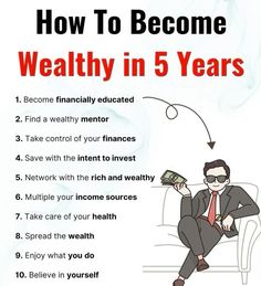 Discover actionable strategies to build wealth and transform your financial future in just 5 years!  #Money #MoneyTips #PersonalFinance #MoneyManagement #FinancialFreedom #FrugalLiving #PersonalFinanceTips #Budgeting #SaveMoneyTips #Wealth #WealthBuilding #MoneySavingIdeas #Wealthy How To Become Wealthy, Money Management Activities, Financial Literacy Lessons, Finance Lessons, Money Saving Methods, Successful Business Tips, Female Reproductive System, Money Strategy, Business Basics