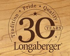 the logo for longabengerer is shown on a wooden board with black lettering